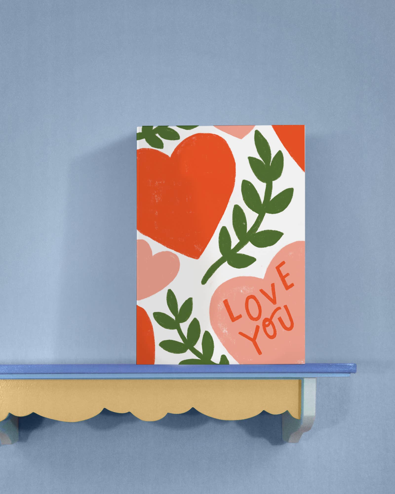 'Love You' Hearts Card