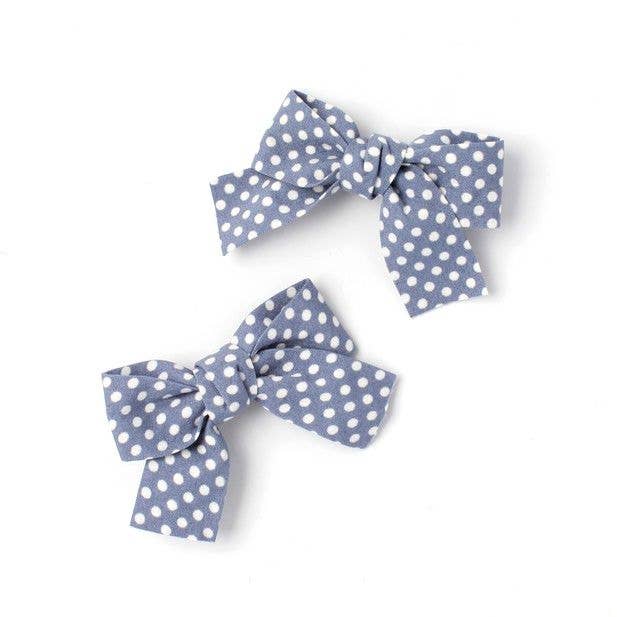 Polka Dot Fabric Bows