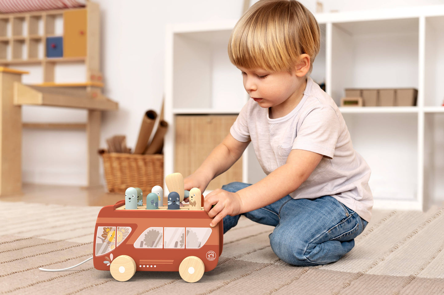 Bus Pounding Bench | Wooden Toys