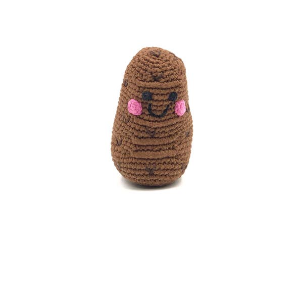 Crochet Potato Baby Rattle