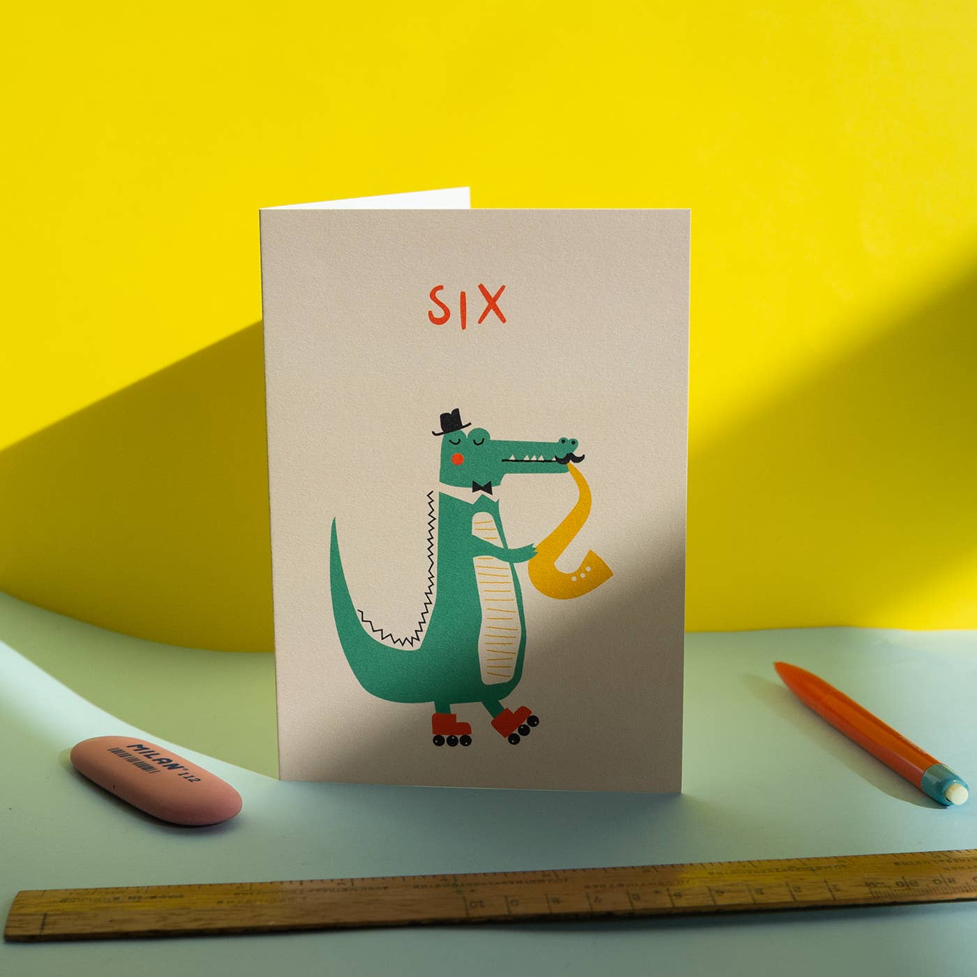 6 Year Old - Crocodile Birthday Card