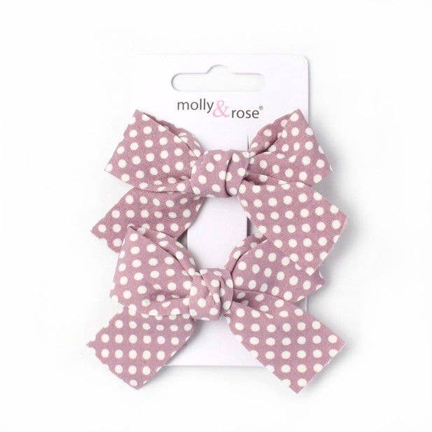 Polka Dot Fabric Bows