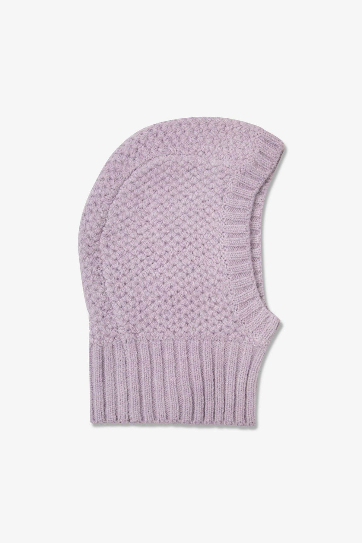 The Alpaca Balaclava Fitted Hood - Lilac