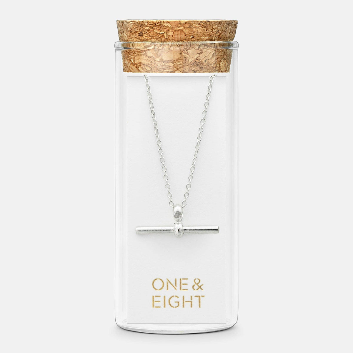 Silver T-bar Necklace