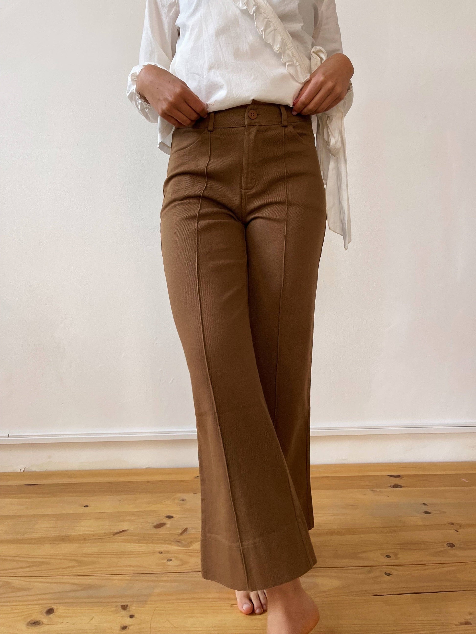 OLGA Brown Trousers