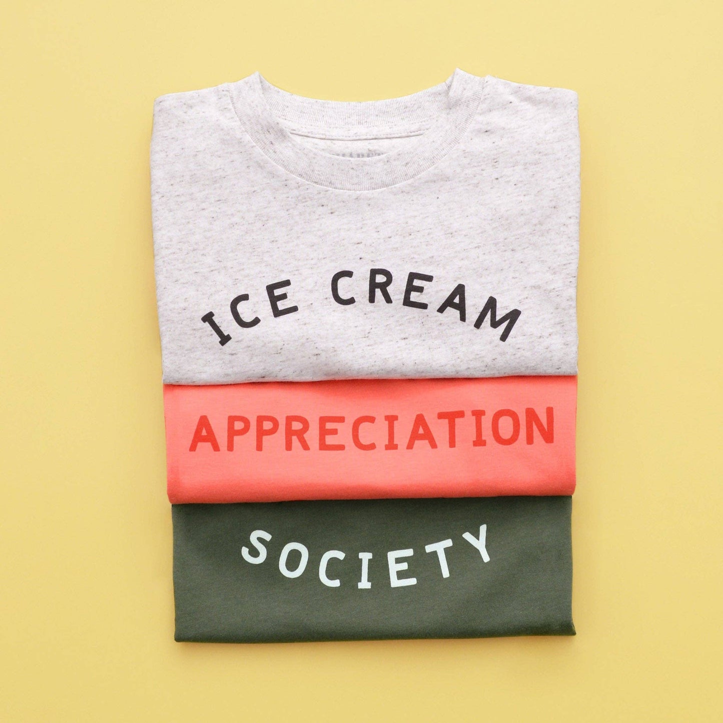 Official Ice Cream Appreciation Society Kid's Tee - Cookies & Cream