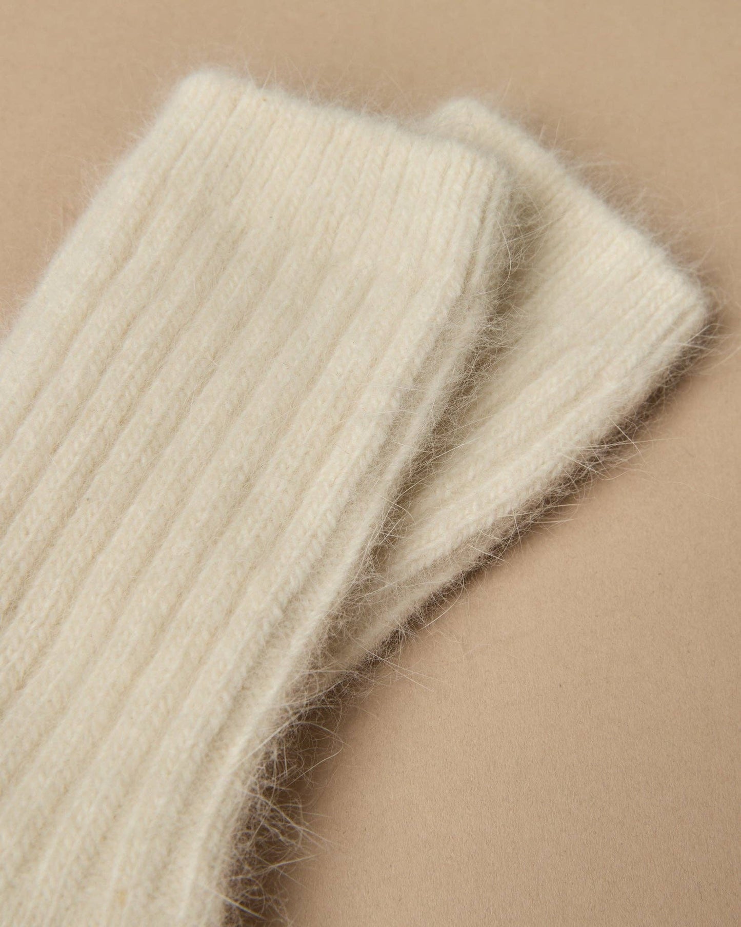 Soft Angora Sock - Ivory