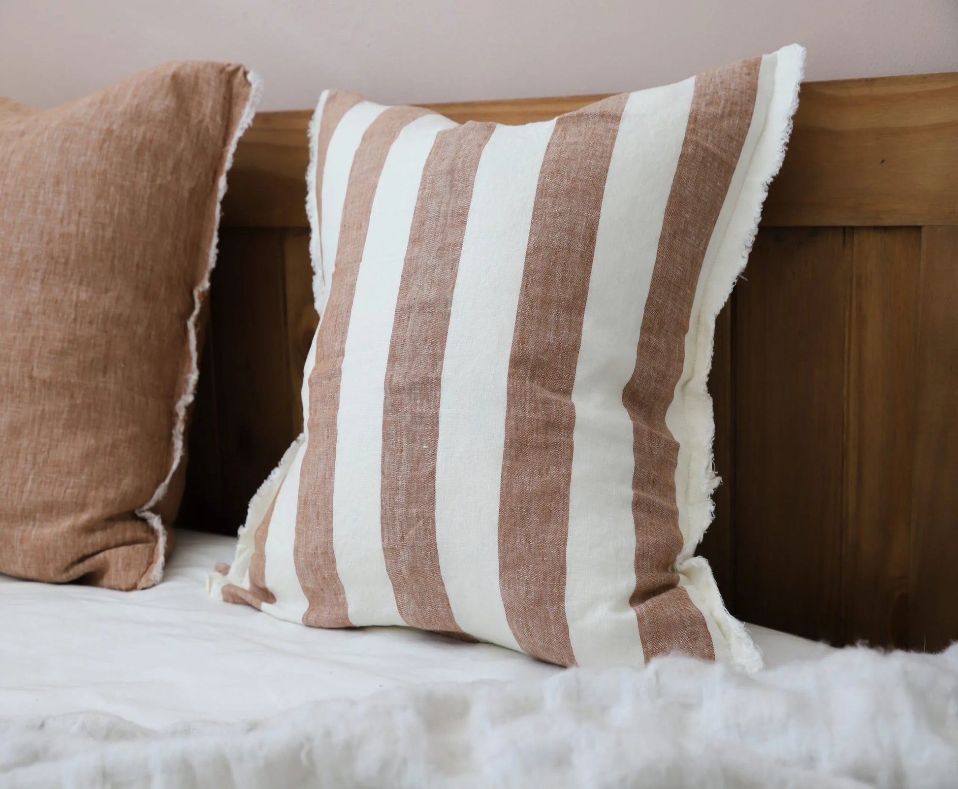 ESMEE Rust Wide Stripe Cushion Cover