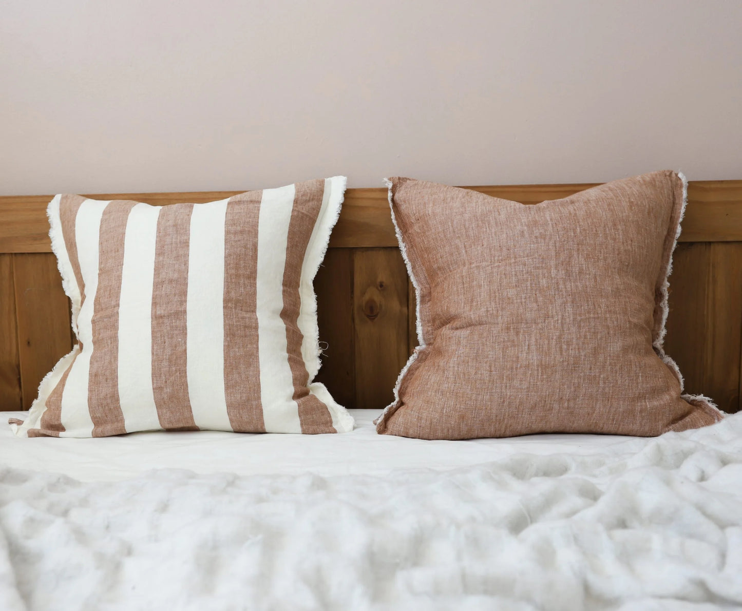 ESMEE Rust Wide Stripe Cushion Cover