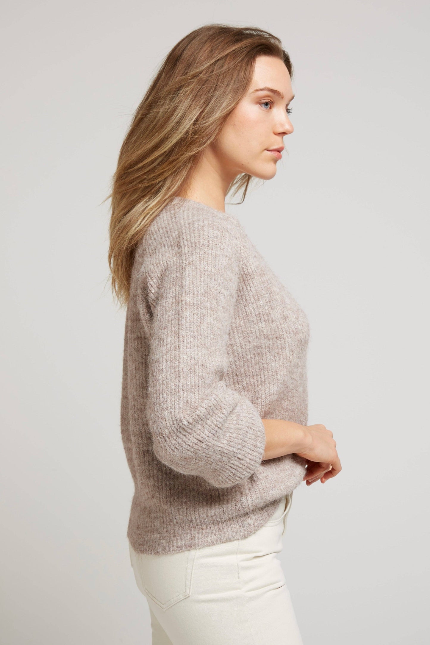 GIRAUD - Buttoned vest in soft textured knit