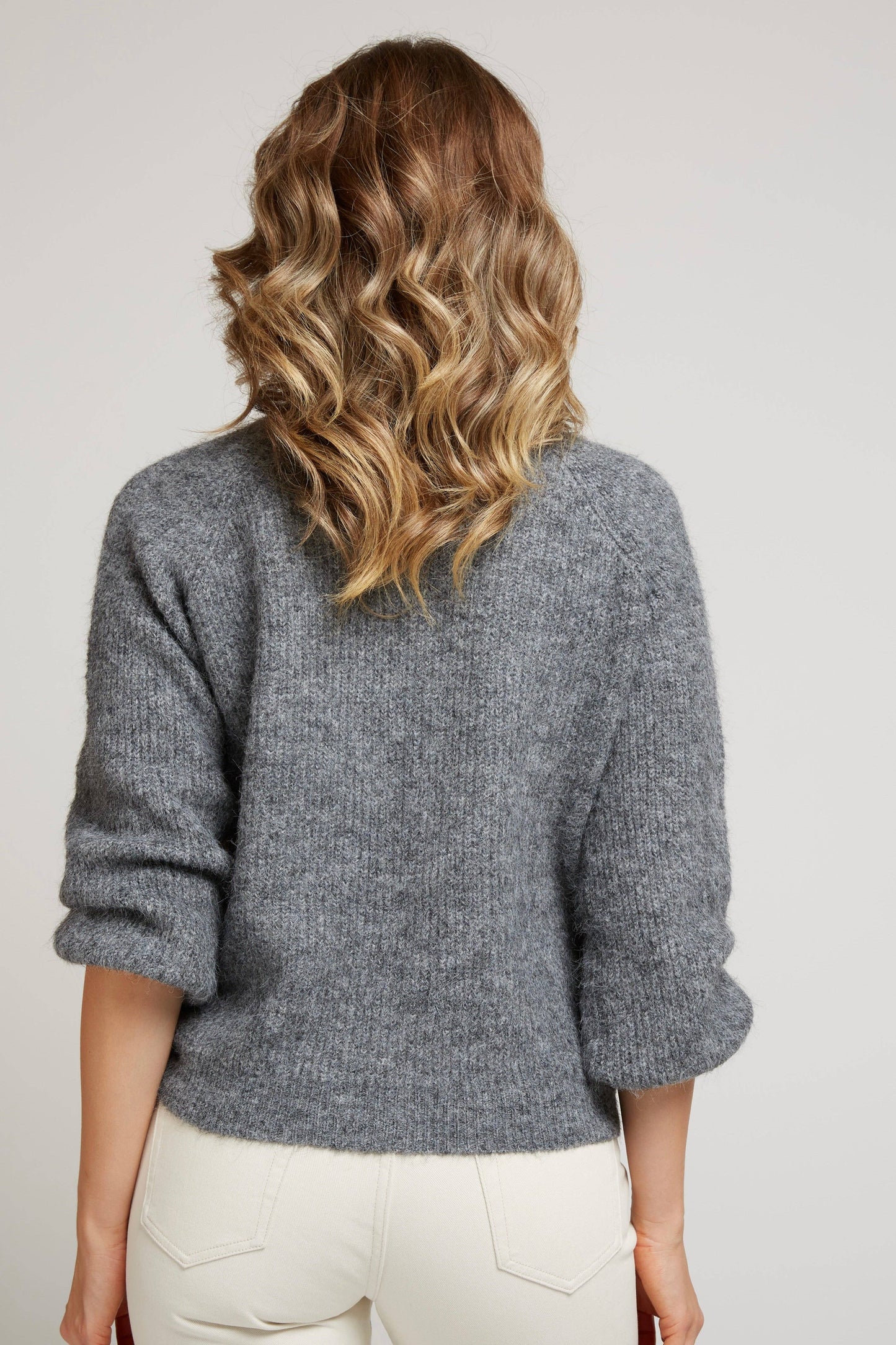 GIRAUD - Buttoned vest in soft textured knit