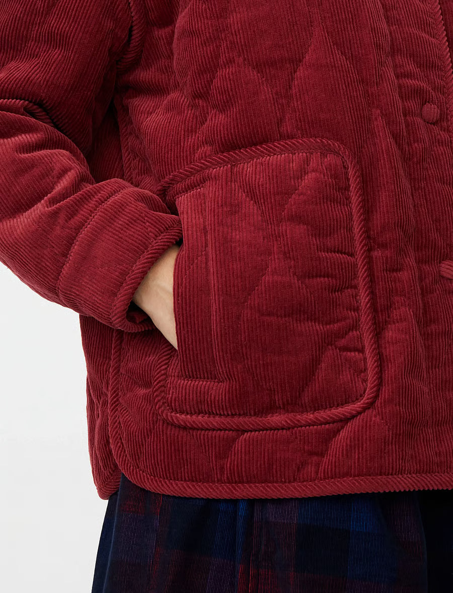 MaTalyra  Quilted Jacket - Tibetan Red