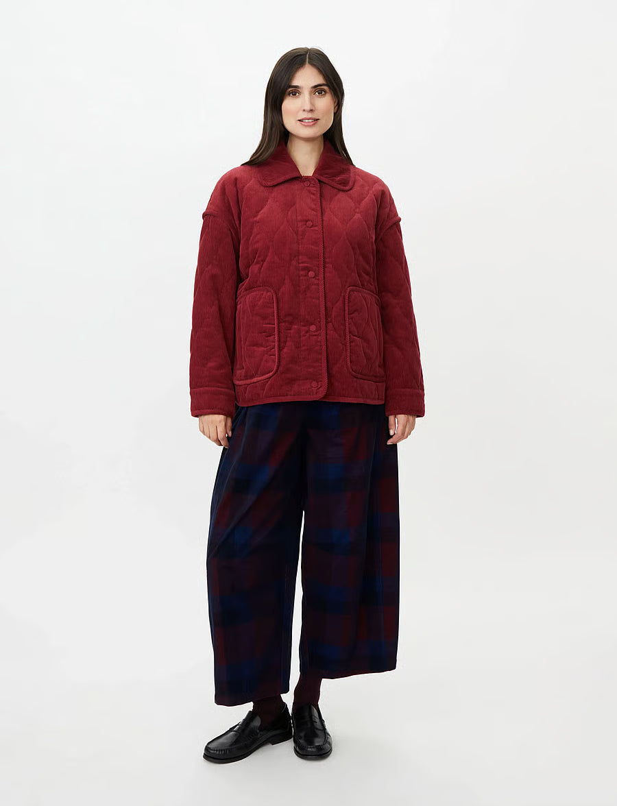 MaTalyra  Quilted Jacket - Tibetan Red