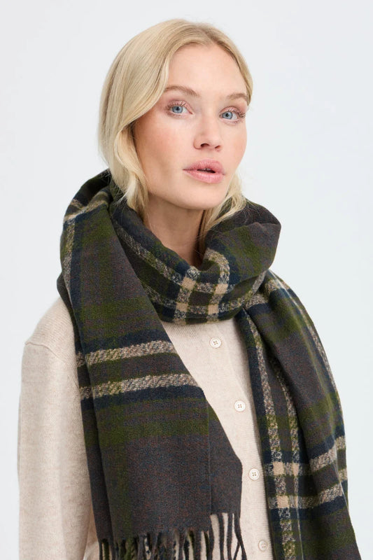 BYWelch Scarf - Java / Avocado Check