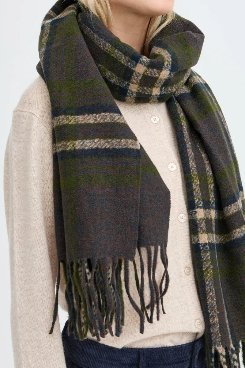 BYWelch Scarf - Java / Avocado Check