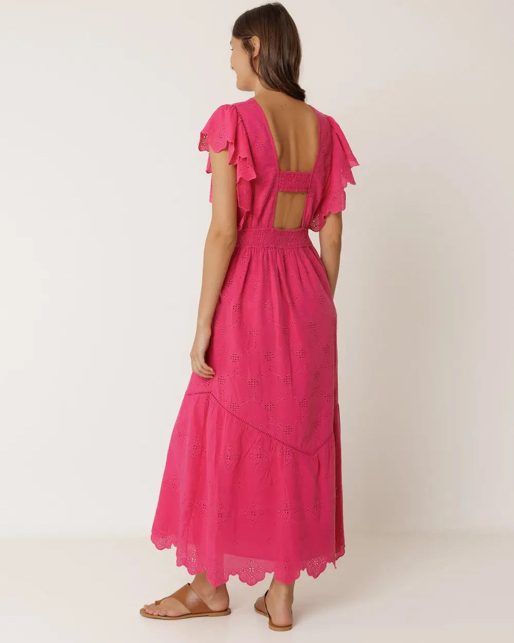 Swiss Embroidered Maxi Dress