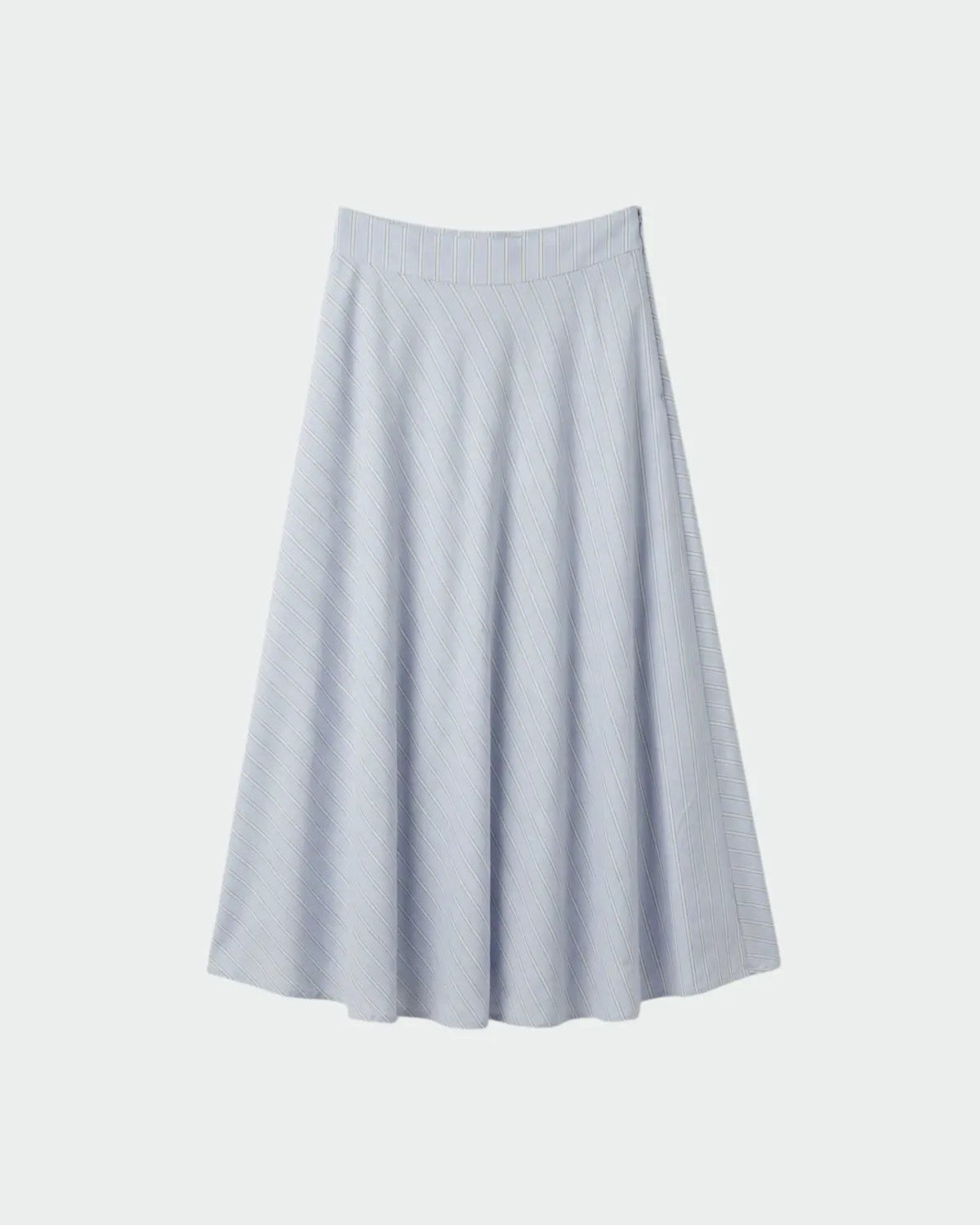 Striped Poplin Cape Skirt